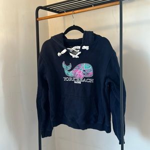 Kids extra-large navy blue York Beach Maine hoodie